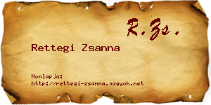Rettegi Zsanna névjegykártya